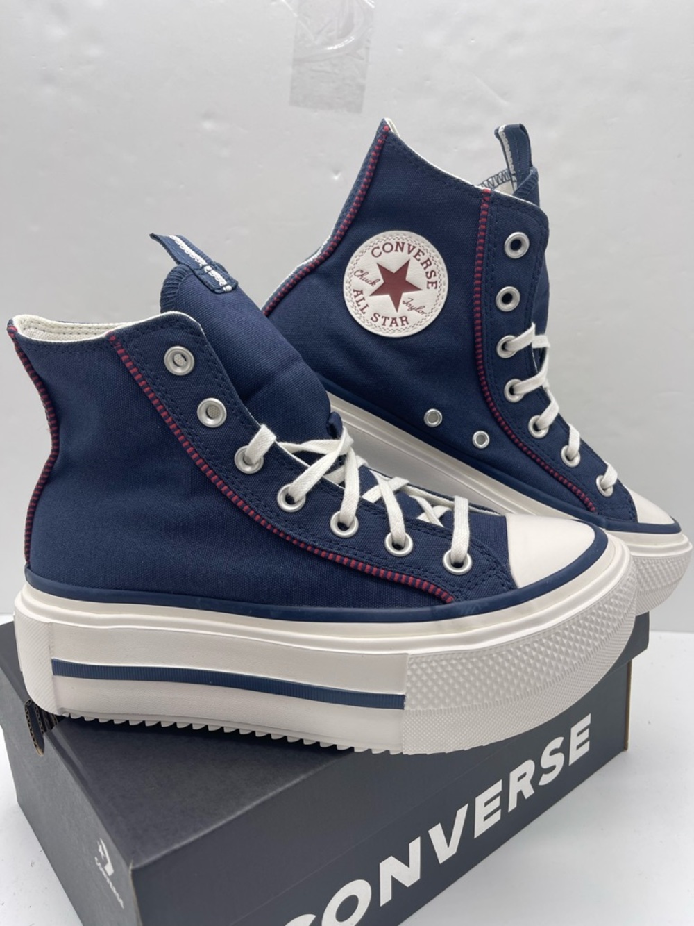 Converse WMNS Chuck Taylor All Star High Top Platform Sneakers Size 7 419252C - Picture 5 of 16